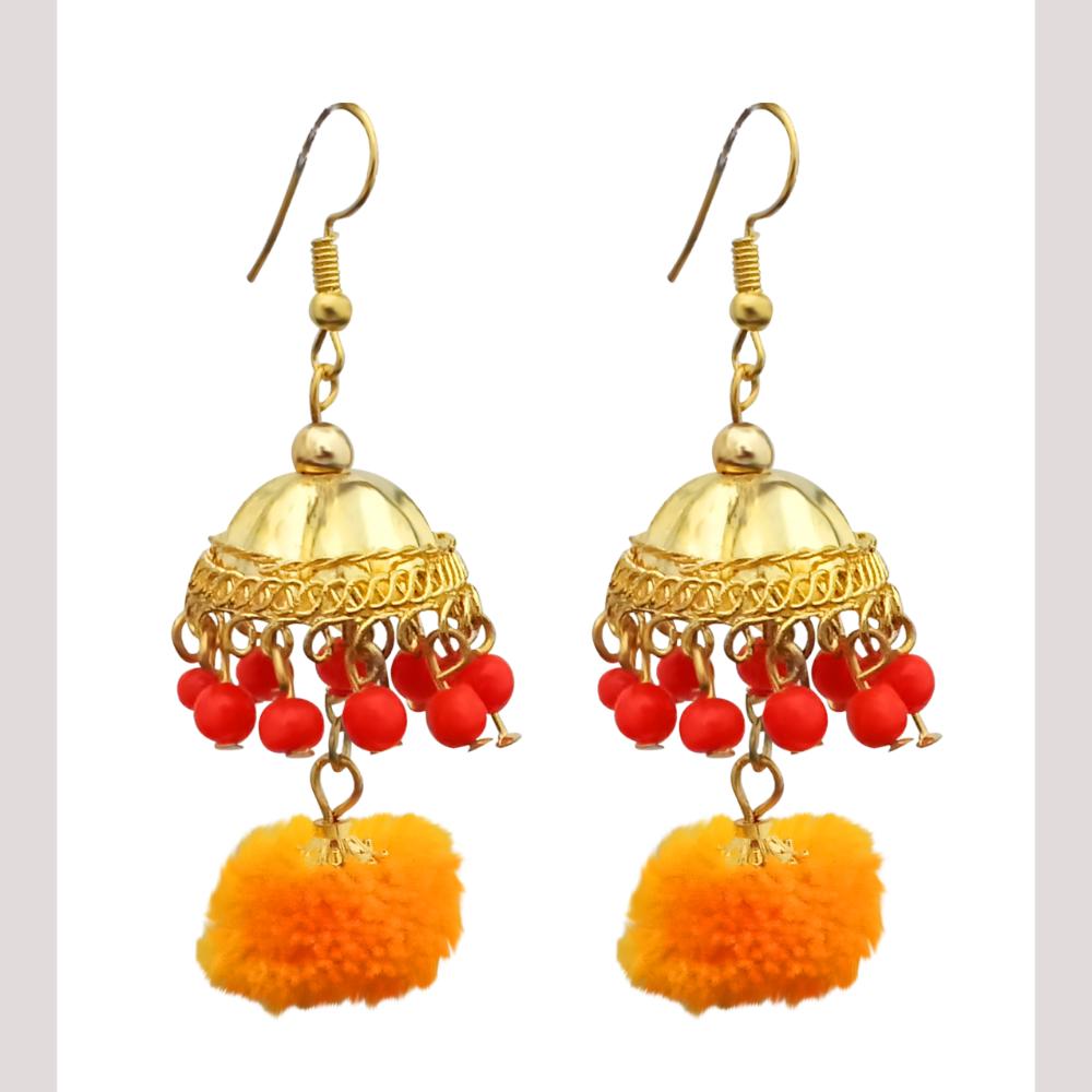 Hania Jewels Traditional Pom Poms and Dome Earrings