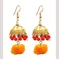 Hania Jewels Traditional Pom Poms and Dome Earrings