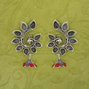 Hania Jewels Peacock Design Oxidized Jhumki Earrings