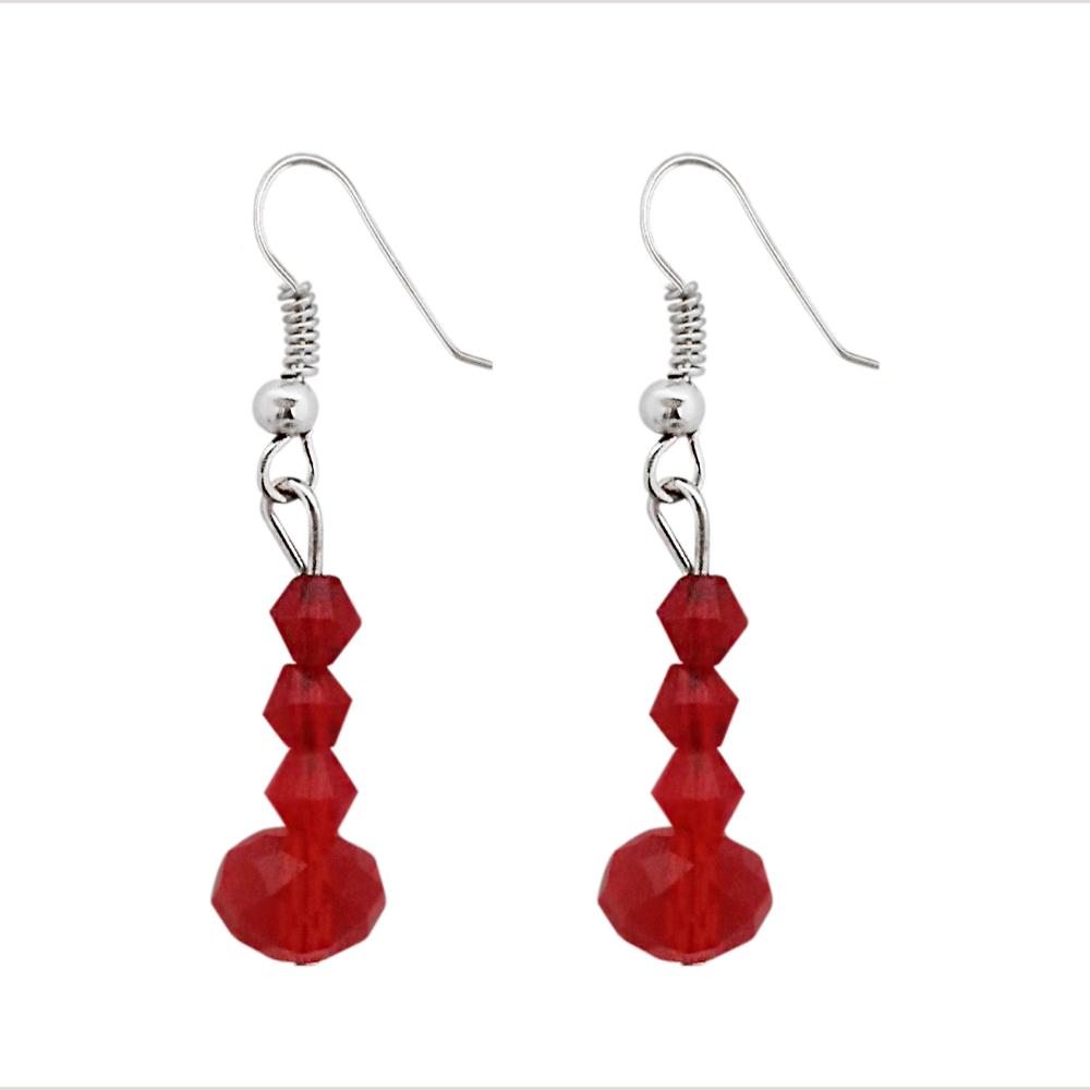 Hania Jewels Simple Glass Bead Earrings