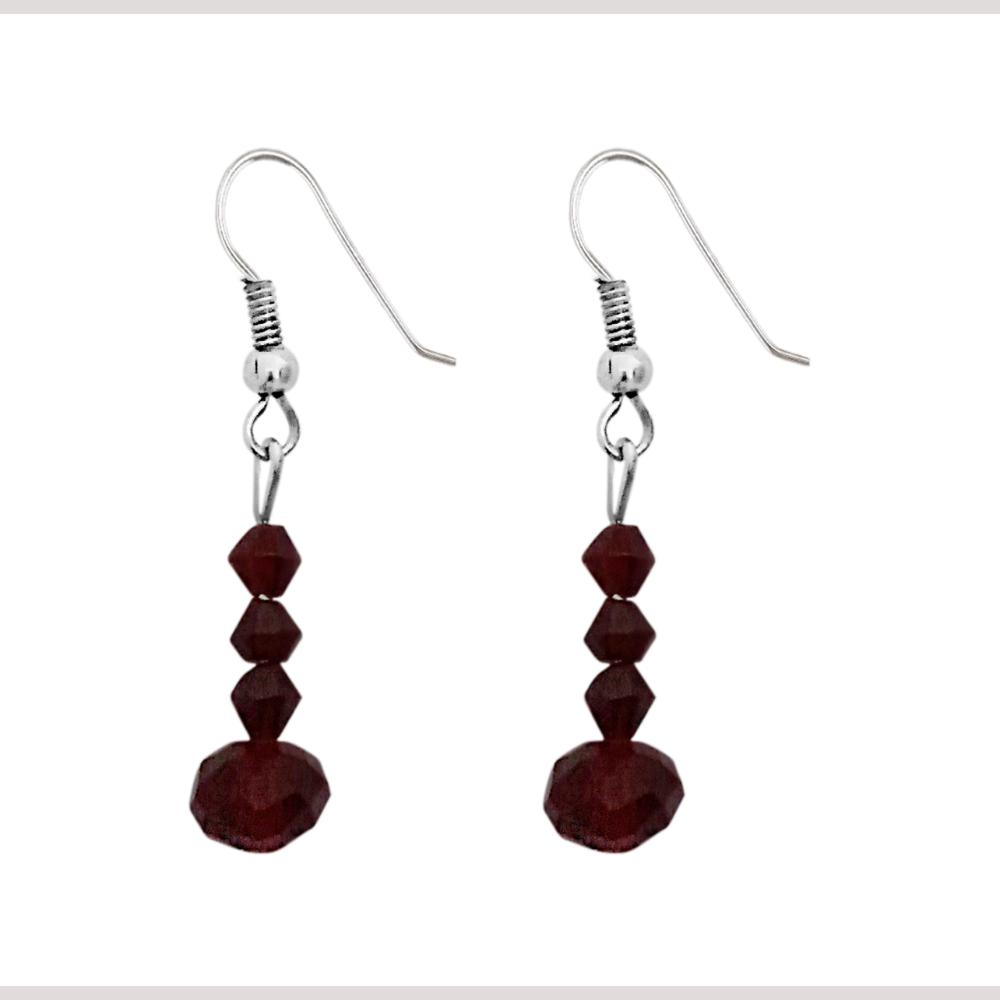 Hania Jewels Simple Glass Bead Earrings