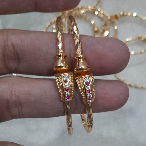 Bhaavi Creation Gold Plated Austrian Stone Kada