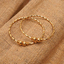 Darshana Jewels Gold Plated Pearls Bangles Set