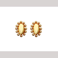 Hania Jewels Classic Oval Shape Stud Earrings