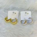 VM Imitation Gold Plated And Silver Plated Dangler Earrings