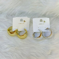 VM Imitation Gold Plated And Silver Plated Dangler Earrings