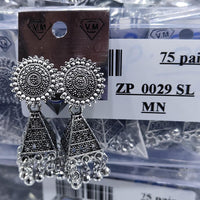 VM Imitation Oxidised Plated Ghungroo Dangler Earrings