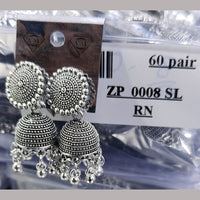 VM Imitation Oxidised Plated Ghungroo Jhumki Earrings