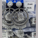 VM Imitation Oxidised Plated Ghungroo Jhumki Earrings