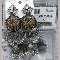 VM Imitation 2 Tone Plated Ghungroo Jhumki Earrings