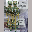 VM Imitation Gold Plated Austrian Stone And Beads Dangler Earrings