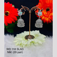 VM Imitation Oxidised Plated Jhumki Earrings