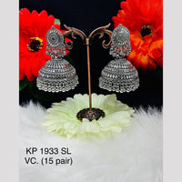 VM Imitation Oxidised Plated Jhumki Earrings