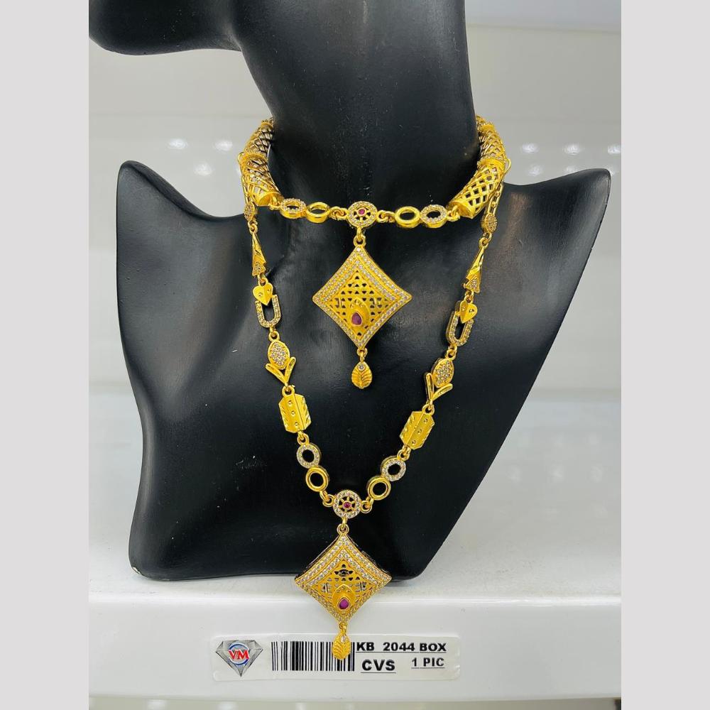 VM Imitation Gold Plated Austrian Necklace Set