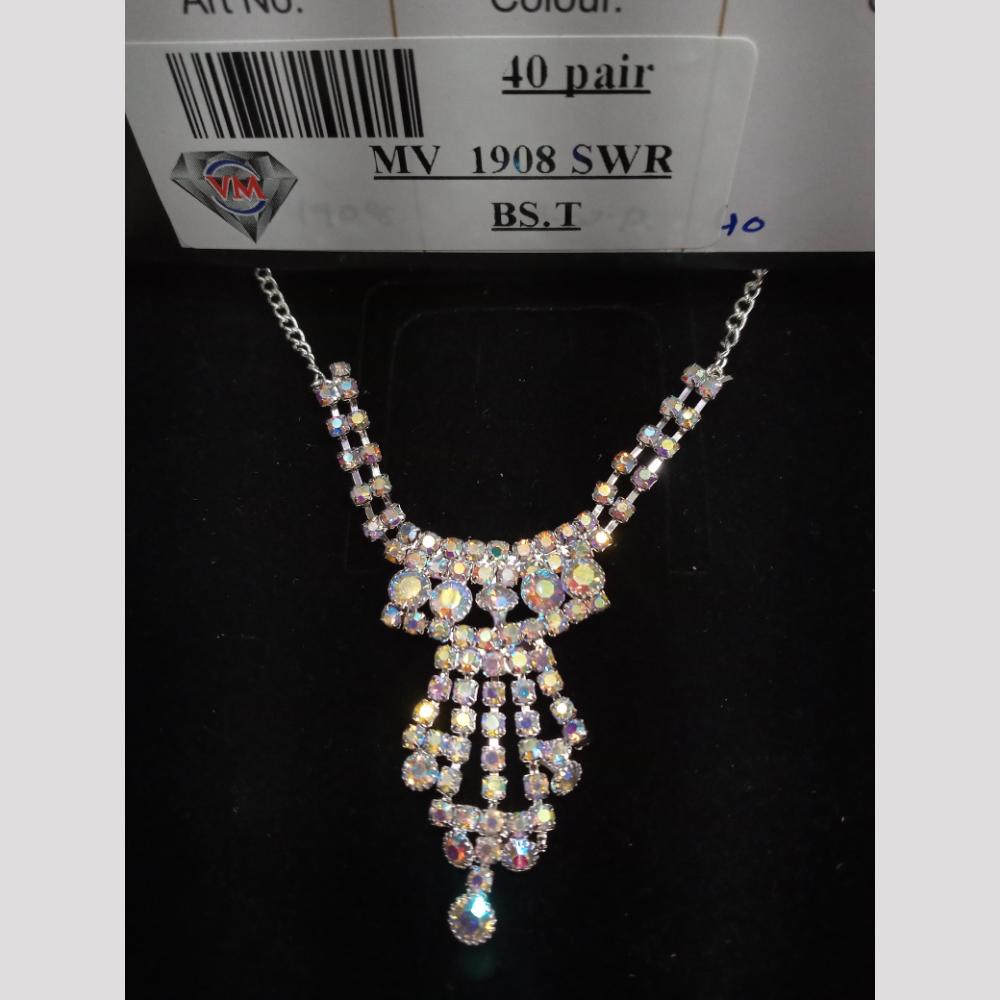VM Imitation Silver Plated Austrian Necklace Set