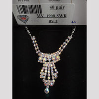 VM Imitation Silver Plated Austrian Necklace Set