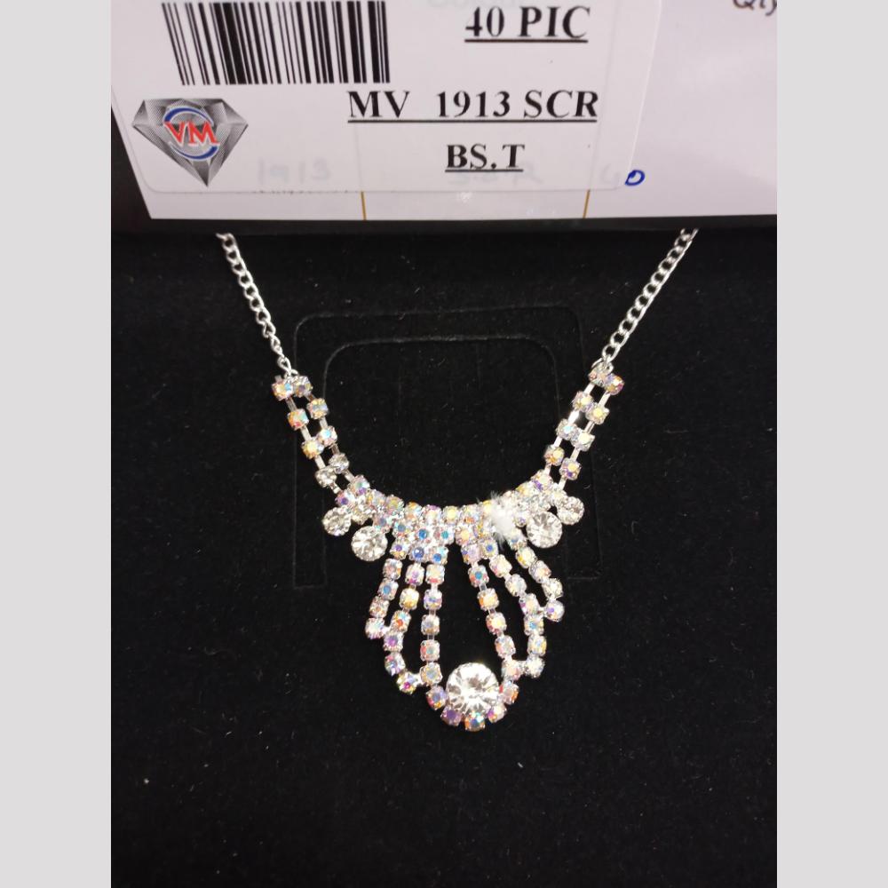 VM Imitation Silver Plated Austrian Necklace Set