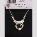 VM Imitation Silver Plated Austrian Necklace Set