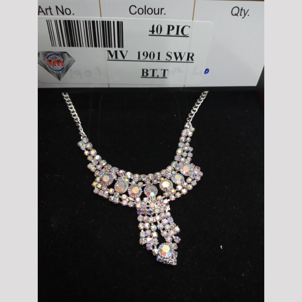 VM Imitation Silver Plated Austrian Necklace Set