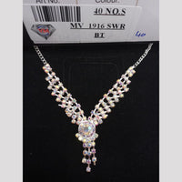 VM Imitation Silver Plated Austrian Necklace Set