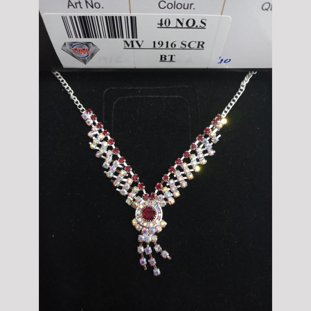 VM Imitation Silver Plated Austrian Necklace Set