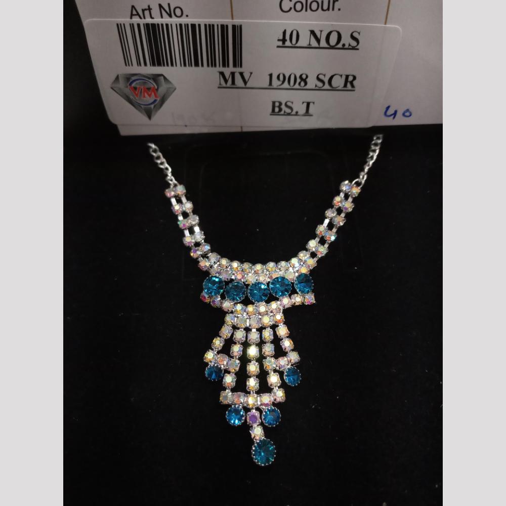 VM Imitation Silver Plated Austrian Necklace Set
