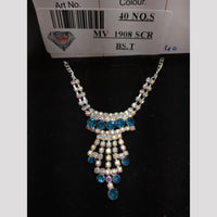 VM Imitation Silver Plated Austrian Necklace Set