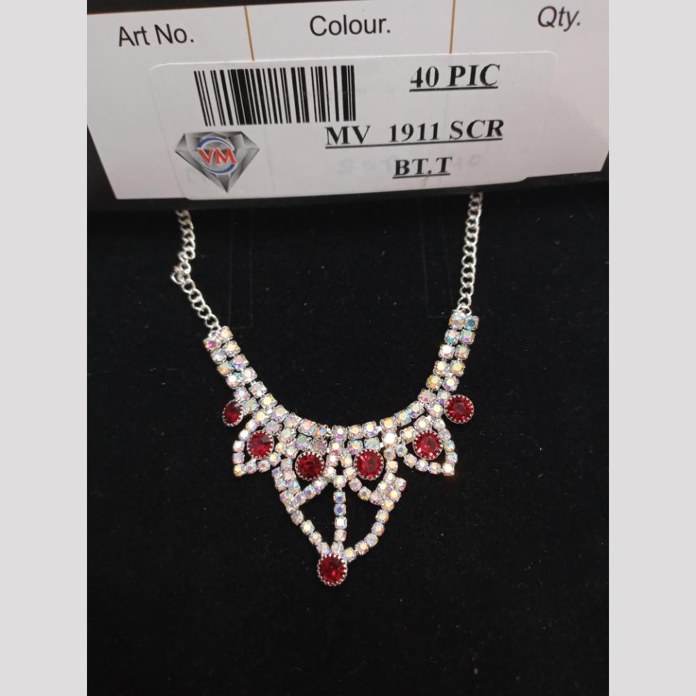 VM Imitation Silver Plated Austrian Necklace Set