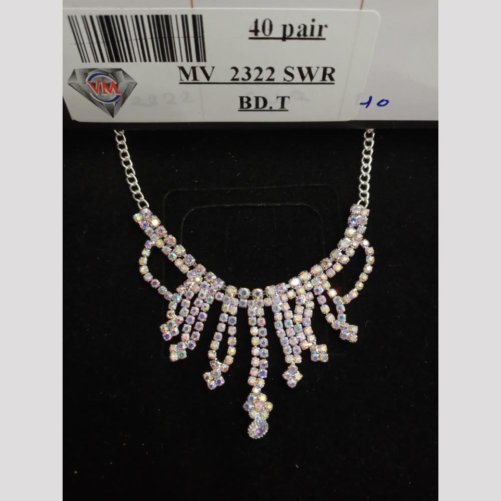 VM Imitation Silver Plated Austrian Necklace Set