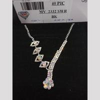 VM Imitation Silver Plated Austrian Necklace Set