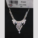 VM Imitation Silver Plated Austrian Necklace Set