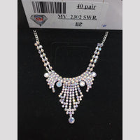 VM Imitation Silver Plated Austrian Necklace Set