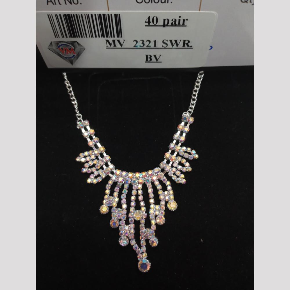 VM Imitation Silver Plated Austrian Necklace Set