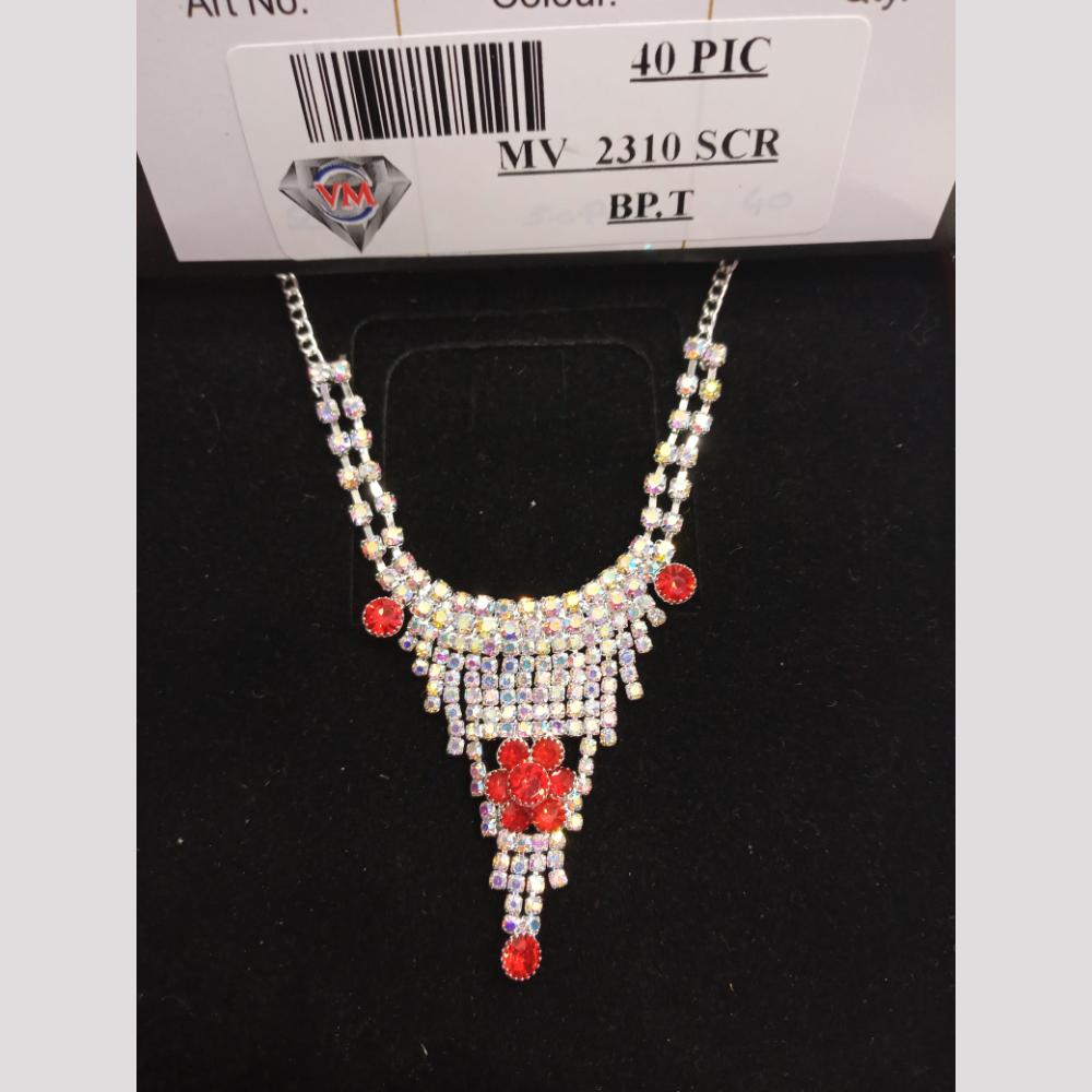 VM Imitation Silver Plated Austrian Necklace Set