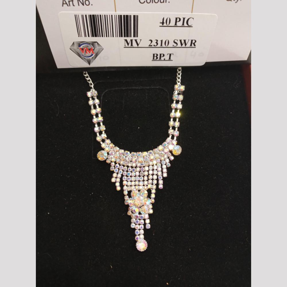 VM Imitation Silver Plated Austrian Necklace Set