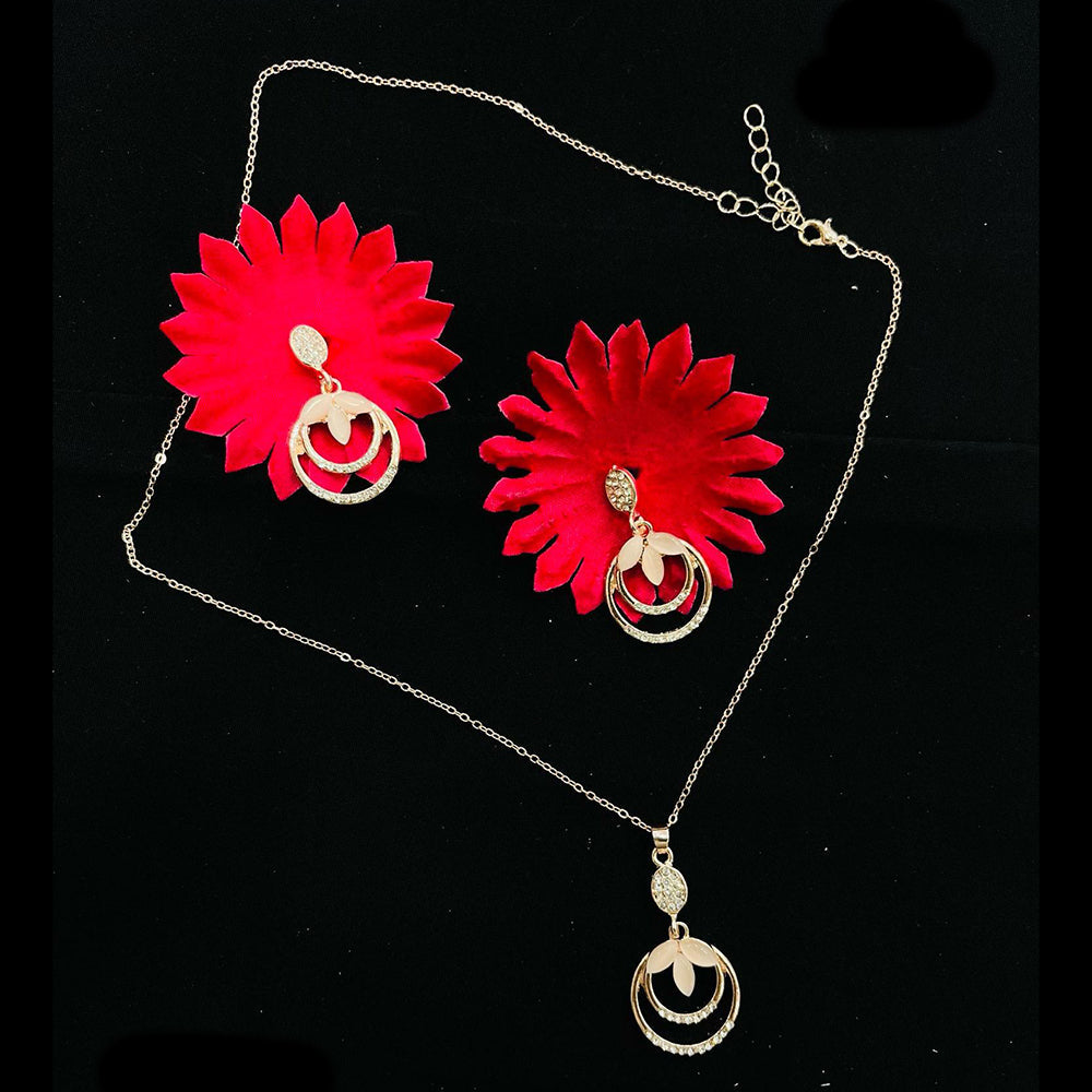 VM Imitation Austrian Stone Chain Pendant Set