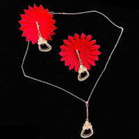 VM Imitation Austrian Stone Chain Pendant Set