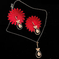 VM Imitation Austrian Stone Chain Pendant Set