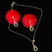 VM Imitation Austrian Stone Chain Pendant Set