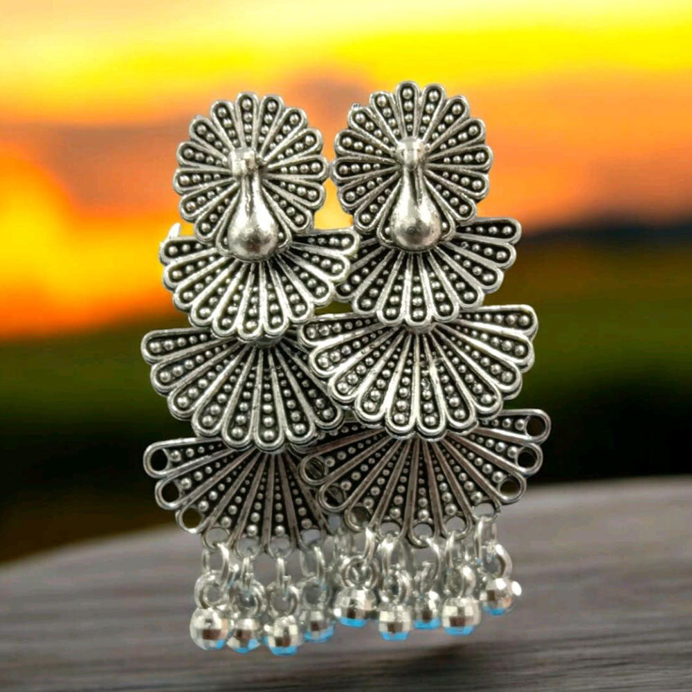 VM Imitation Oxidised Plated Traditional Dangler Earrings