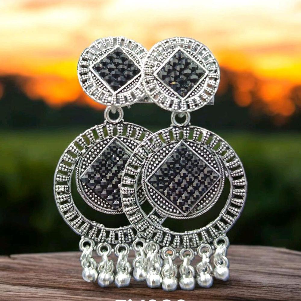 VM Imitation Oxidised Plated Traditional Dangler Earrings