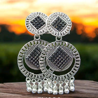 VM Imitation Oxidised Plated Traditional Dangler Earrings