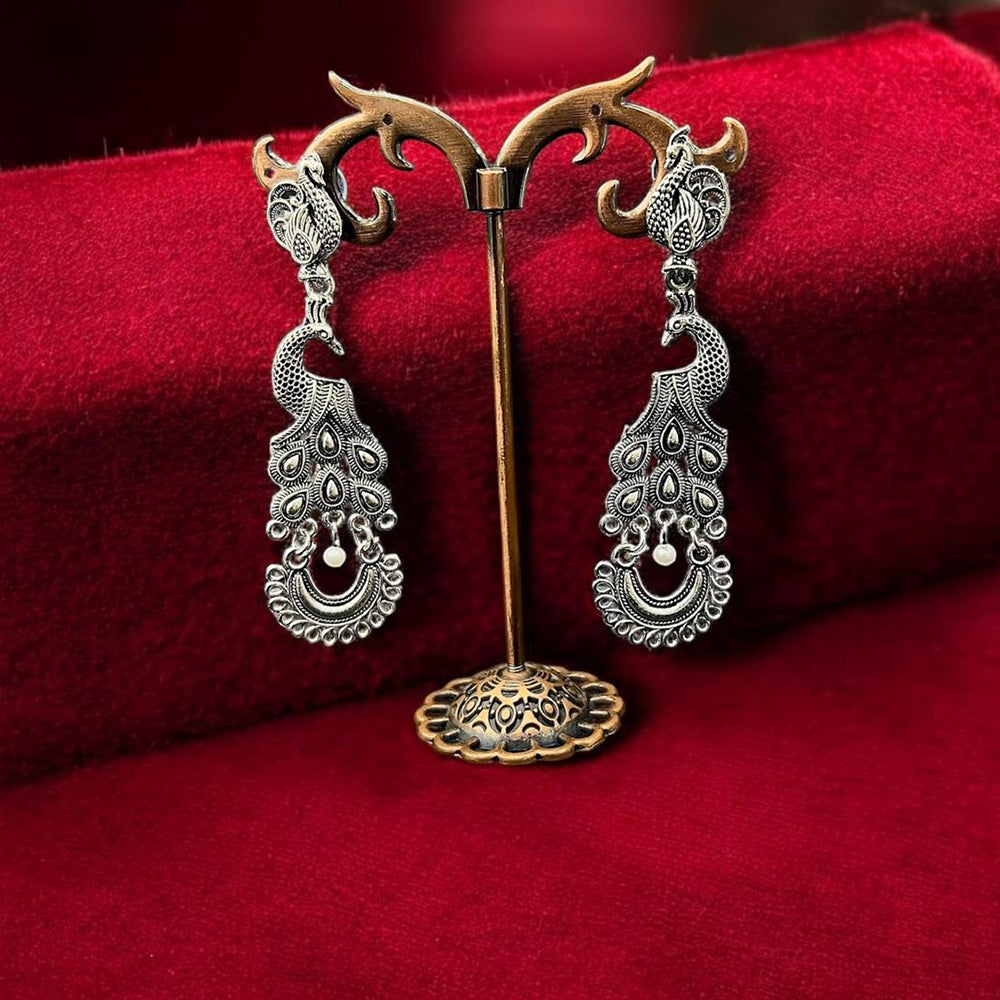 VM Imitation Oxidised Plated Traditional Dangler Earrings