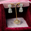 VM Imitation Antique Oxidised Plated Jhumki Earrings