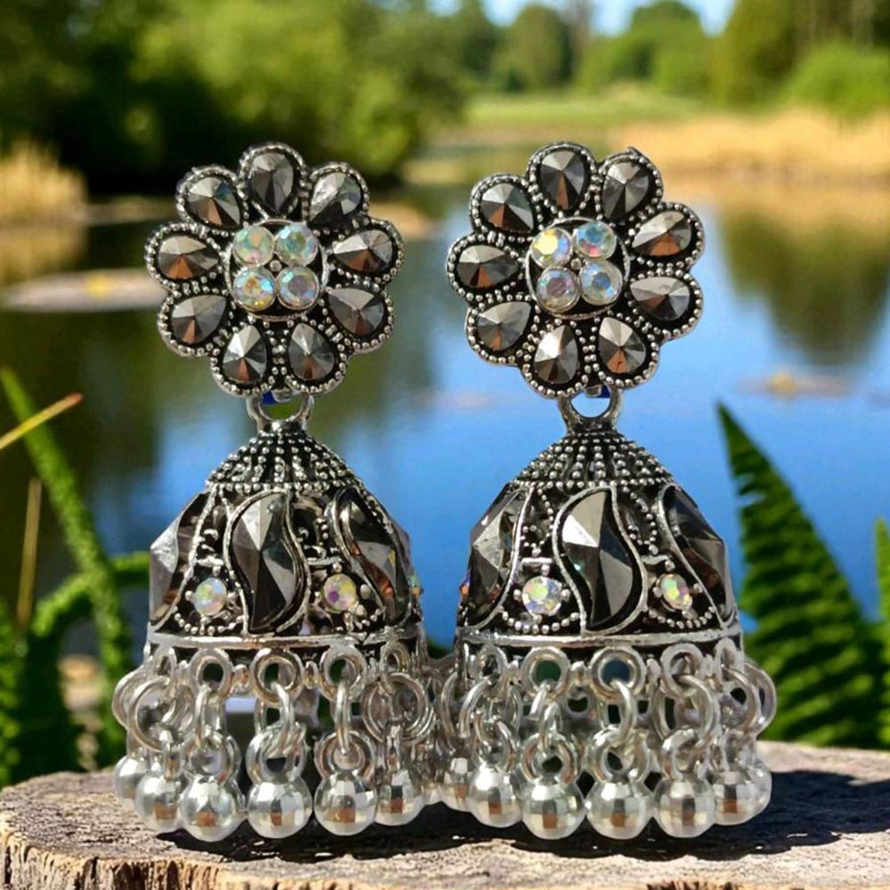 VM Imitation Radiance Dazzling Rhodium Plated Earrings To Slay Every Look