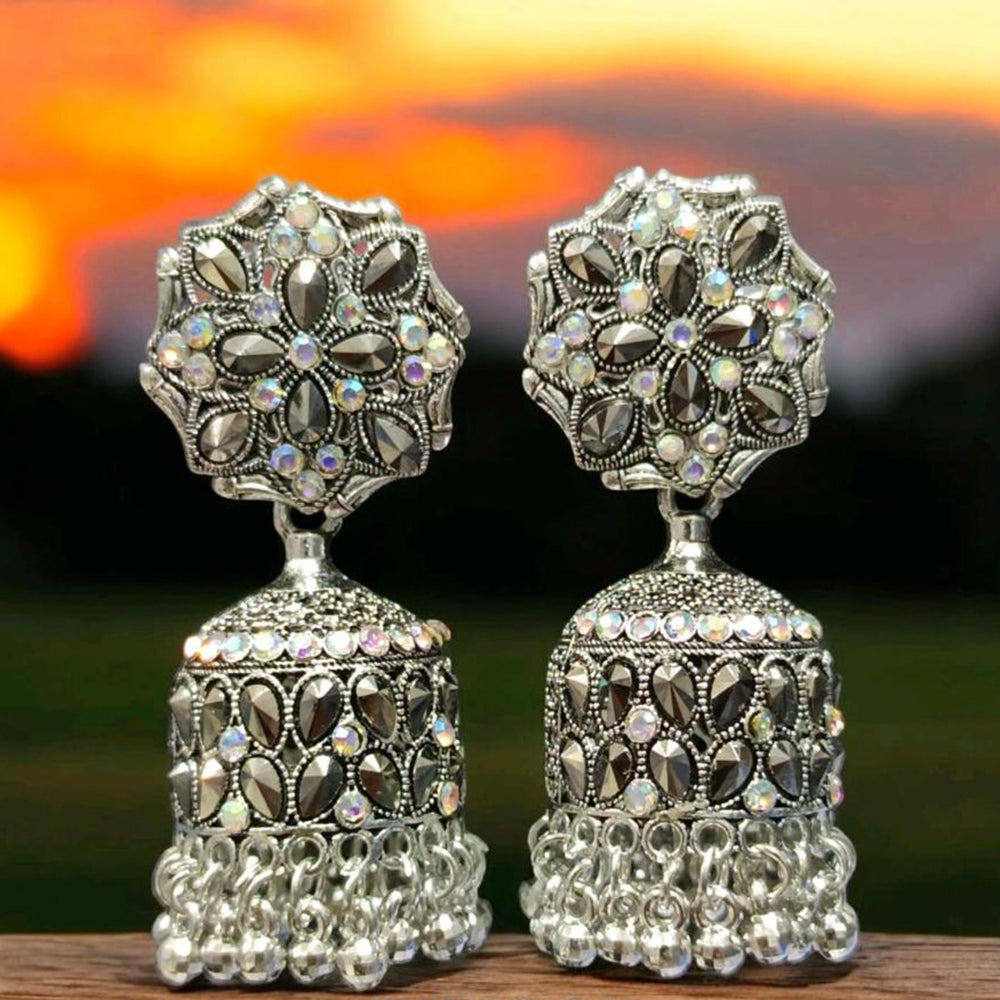 VM Imitation Radiance Dazzling Rhodium Plated Earrings To Slay Every Look
