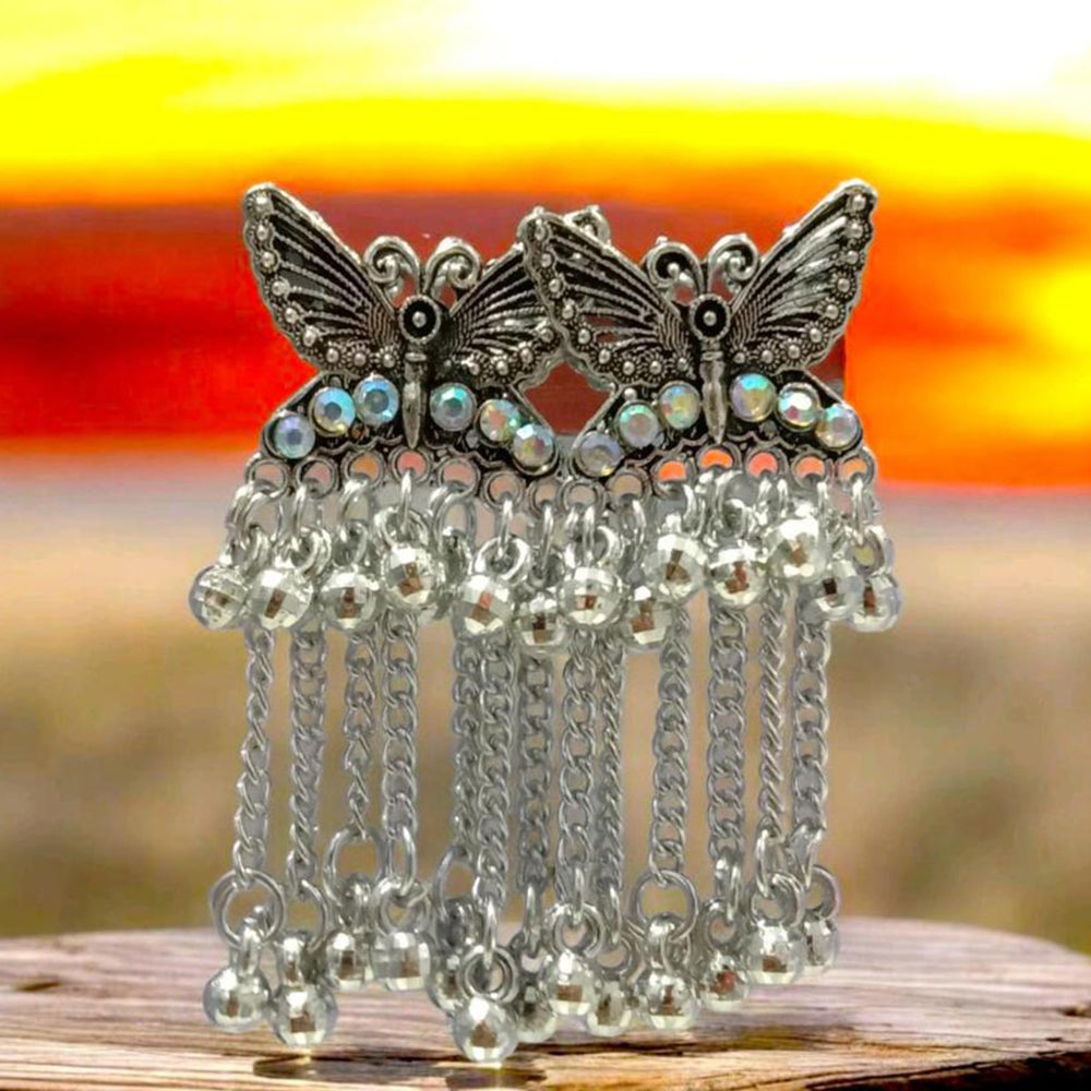 VM Imitation Radiance Dazzling Rhodium Plated Earrings To Slay Every Look
