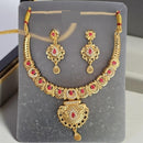 VM Imitation Classic Glam Finish Pota Stone Necklace Set