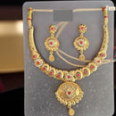 VM Imitation Classic Glam Finish Pota Stone Necklace Set