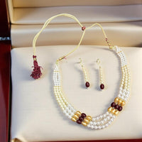VM Imitation Ethnic Colorful Beads Jewelry Necklace Set
